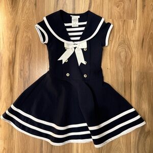 Bonnie Jean Navy and Cream Sailor Dress